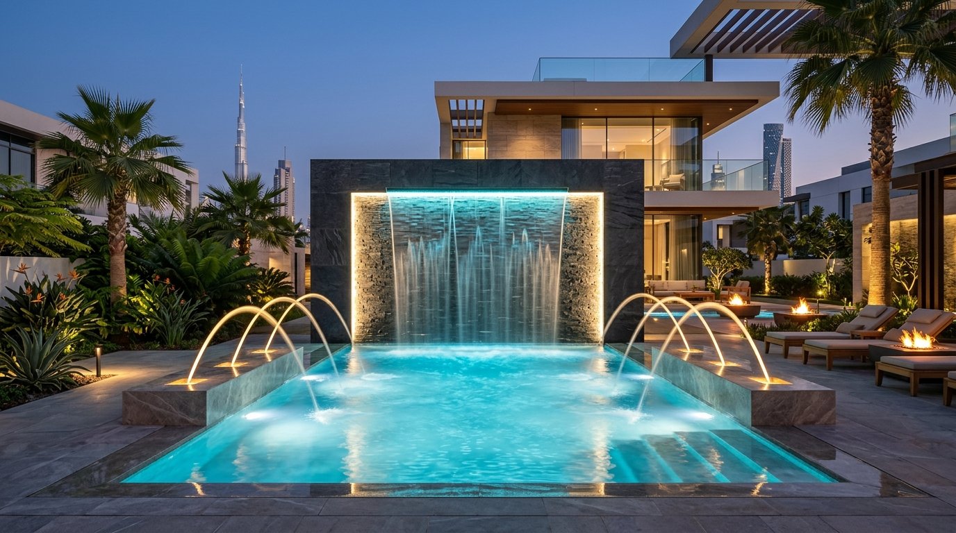 Outdoor Waterfall Fountain Dubai
